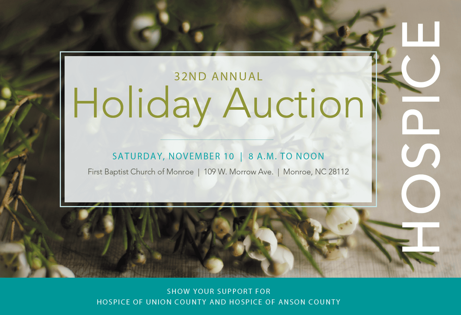 Atrium Health Foundation Hospice of Union County Holiday Auction